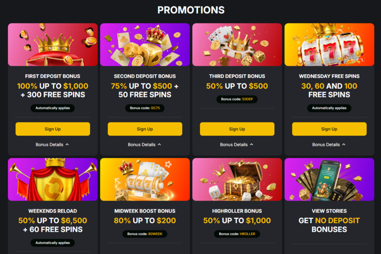 Golden Crown Bonuses